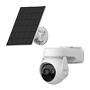 Cell PT Lite batteridriven kamera kit 3MP - WiFi 2.4 GHz / 5000mAh / Solar Panel 3W - 3.6 mm / Autotracking / IR 20m - To-vejs audio / Sirene - PIR sensor / Persongenkendelse - Egnet til udendørs / IP66