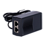 Passiv PoE injector - Input/Output RJ45 10/100 Mbps - Effekt 15 W - Maksimal afstand 100 m - Hastighed 100M - Stabiliseret og beskyttet