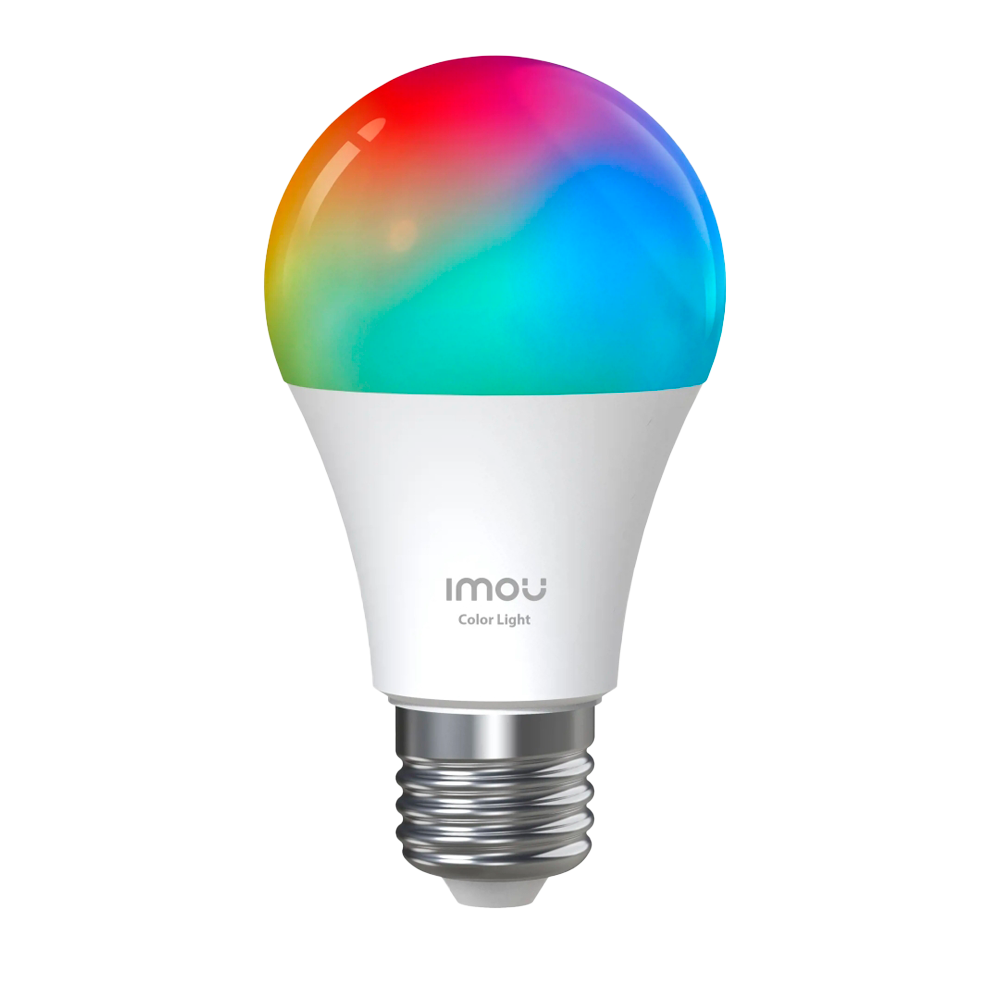 Imou Smart pære B5 WiFi 2.4GHz Matter - LED RGBW - Justerbar lysstyrke - Farvetemperatur 2700K - 6500K - Fatning E27 - Til indendørs brug