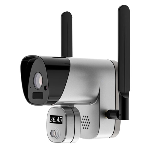 2 Megapixel IP WiFi kamera - Kropstemperaturmåling - Nøjagtighed ± 0.3ºC - Måleafstand op til 1.5m - Forbindelse med Smartphone app - ONVIF til forbindelse med NVR