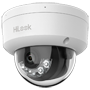 HiLook - IP Dome Kamera - Opløsning 6 Megapixel (3200x1800) - Objektiv 2.8 mm | Indbygget mikrofon - Hybrid lys 30 m | PoE IEEE802.3af - Bevægelsesdetektion 2.0 | IP67 | IK08