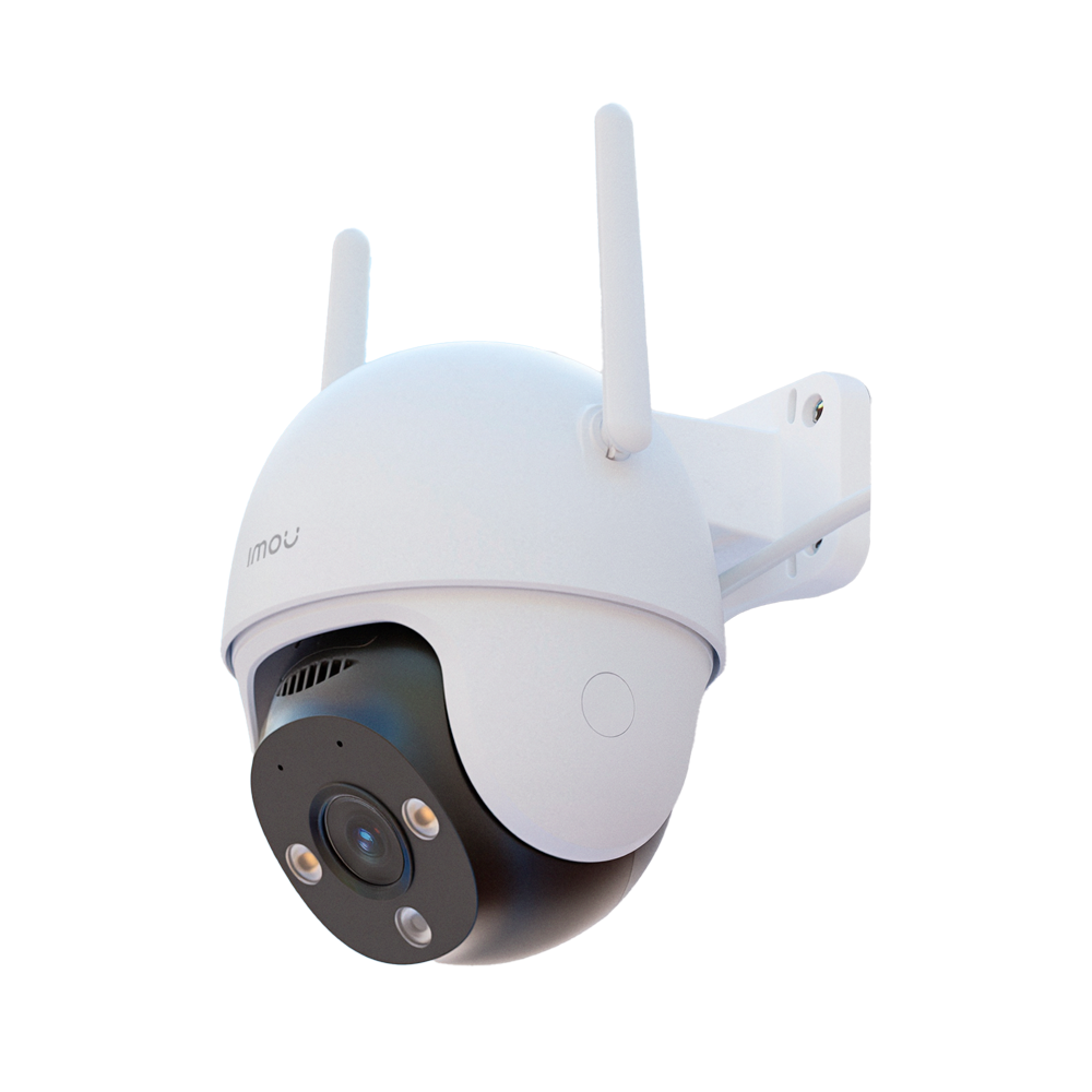 Motoriseret kamera DK7 3MP - WiFi 6 dual - 3.6 mm / Autotracking / IR 30m - Tovejs audio / Sirene - Bevægelse og menneske registrering - Egnet til udendørs IP66