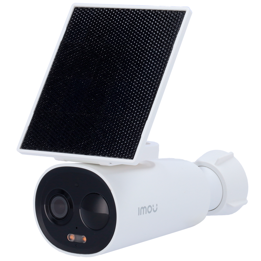 Cell batteridrevet kamera 3C All In One 3MP - WiFi 2.4 GHz / 5000mAh / Solpanel 2.2W - 2.8 mm / IR + Full Color - Tovejs audio / Sirene + Flash - PIR sensor / Menneskedetektion - Udendørs egnet / IP66