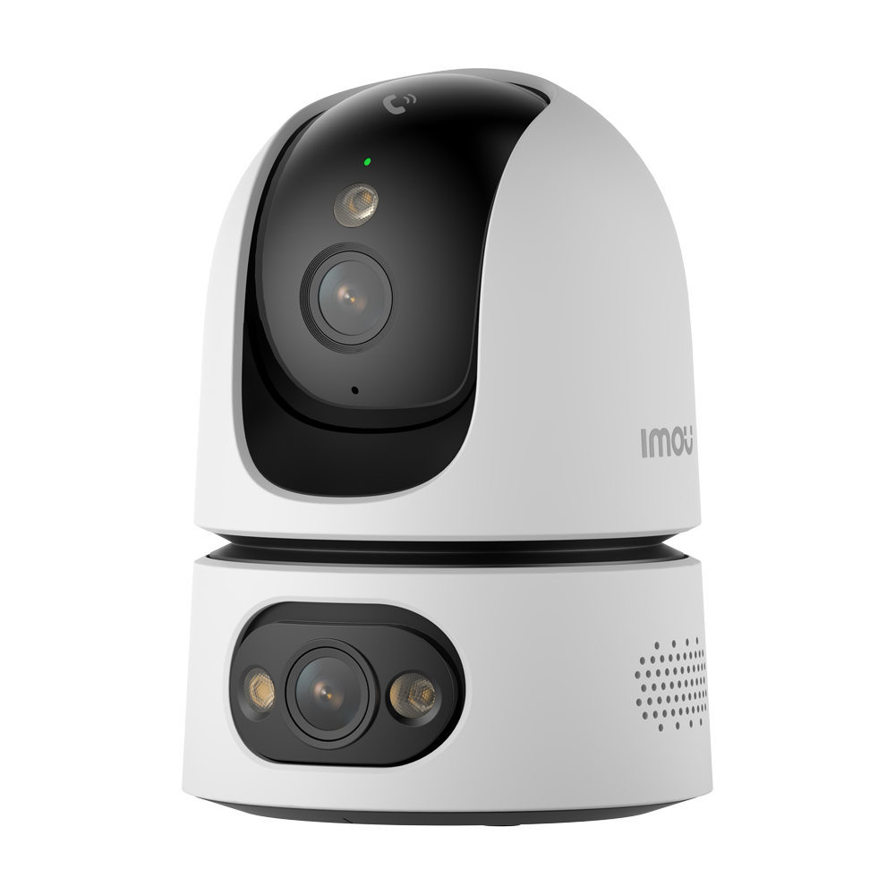 Motoriseret kamera Ranger Dual Pro 6MP - WiFi 6 Dual / PoE forbindelse - Dual objektiv 3.6mm / Autotracking / Full Color - Tovejs lyd / Sirene / Opkaldsknap - Detektion af lyd, mennesker og kæledyr - Egnet til indendørs