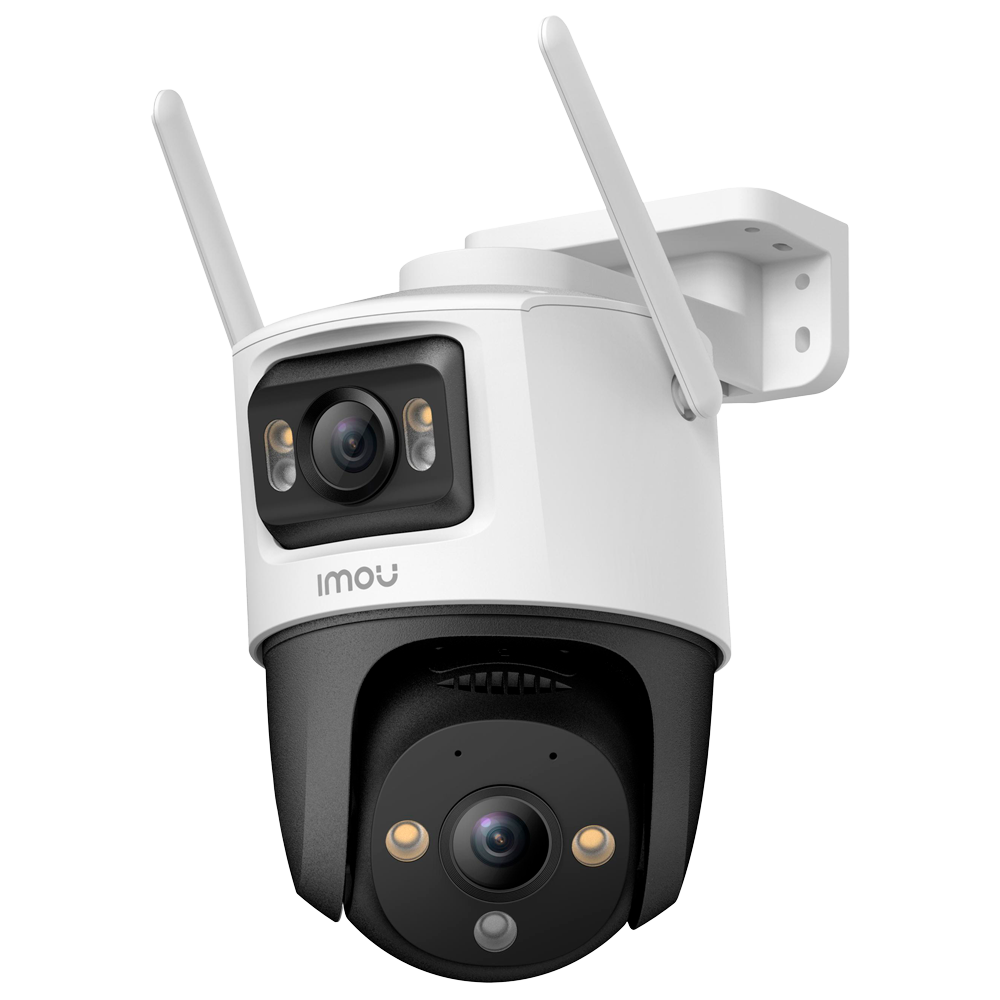 Cruiser Dual Motoriseret Kamera 5+5MP - WiFi 6 - DUAL Linse / Autotracking / IR + Full Color - Tovejs audio / Sirene + Flash - IMOU SENSE mennesker og køretøjer - Egnet til udendørs / IP66