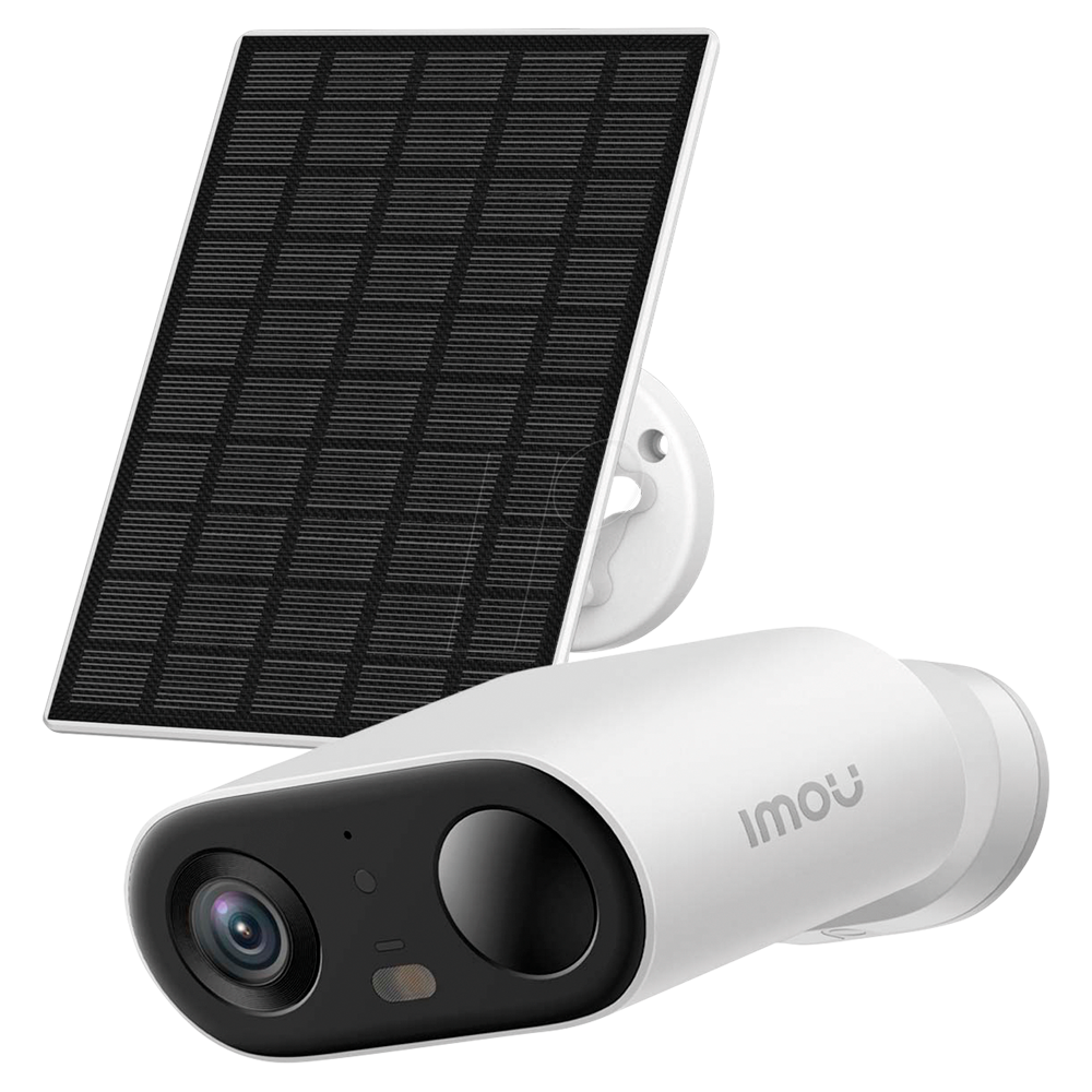 Cell Go Full Color batteridrevet kamera kit 3MP - WiFi 2.4 GHz / 5000mAh / Solpanel 3W - 2.8 mm / IR + Full Color - Tovejs-lyd / Sirene + Flash - PIR sensor / Menneskegenkendelse - Egnet til udendørs / IP65