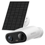 Cell Go Full Color batteridrevet kamera kit 3MP - WiFi 2.4 GHz / 5000mAh / Solpanel 3W - 2.8 mm / IR + Full Color - Tovejs-lyd / Sirene + Flash - PIR sensor / Menneskegenkendelse - Egnet til udendørs / IP65