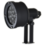 Infrarød projektør rækkevidde 120m - LED belysning - 850nm, 60° åbning - 6 led Ø10 - Inkluderer fotokontrolcelle - 228 (D) x 157 (Ø) mm