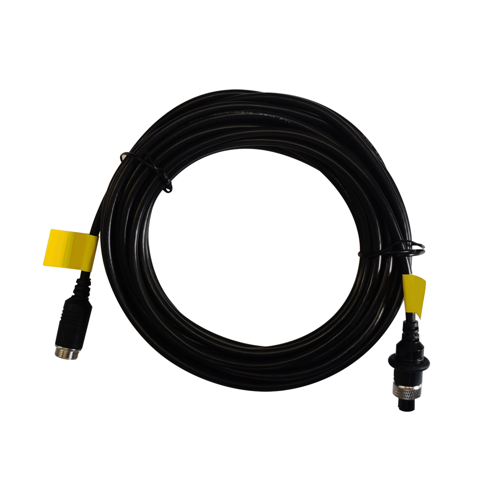 Hikvision - Kabel til AHD kameraer - Stik M12 aviation - 4 Pins - Længde 20m - Hun - Han