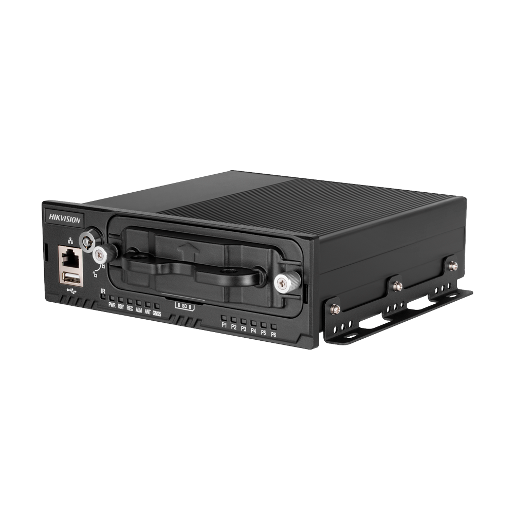 Hikvision - NVR optager til køretøj onboard - 4 CH IP / Komprimering H.265/H.264 - Maksimal opløsning 1080p - WiFi og 4g | Alarmer - Understøtter 2 HDD 2.5" | 1 HDD 1 TB inkluderet