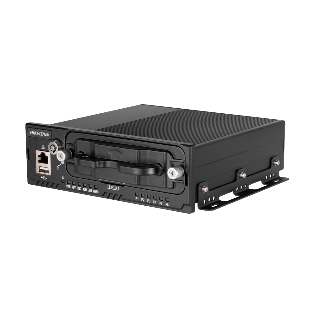 Hikvision - NVR optager til køretøj onboard - 4 CH IP / Komprimering H.265/H.264 - Maksimal opløsning 1080p - WiFi og 4g | Alarmer - Understøtter 2 HDD 2.5"