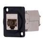 UTP-kabelconnector
- Output RJ45-stik
- Kompatibel med UTP kategori 6
- Let installation uden værktøj
- Kompatibel med XLR paneler