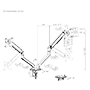 Dobbelt monitor holder - Bordmontage - Maksimal belastning 9 Kg/arm - Tilt -55º +55º - VESA 75x75mm - VESA 100x100mm