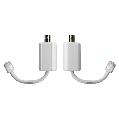 Mærke EoC forlænger - Ethernet over koaksial kabel - Passiv | Specifik ePoE - Sender & modtager - Tillader transmission 1 IP kanal - Maksimal afstand 400 m