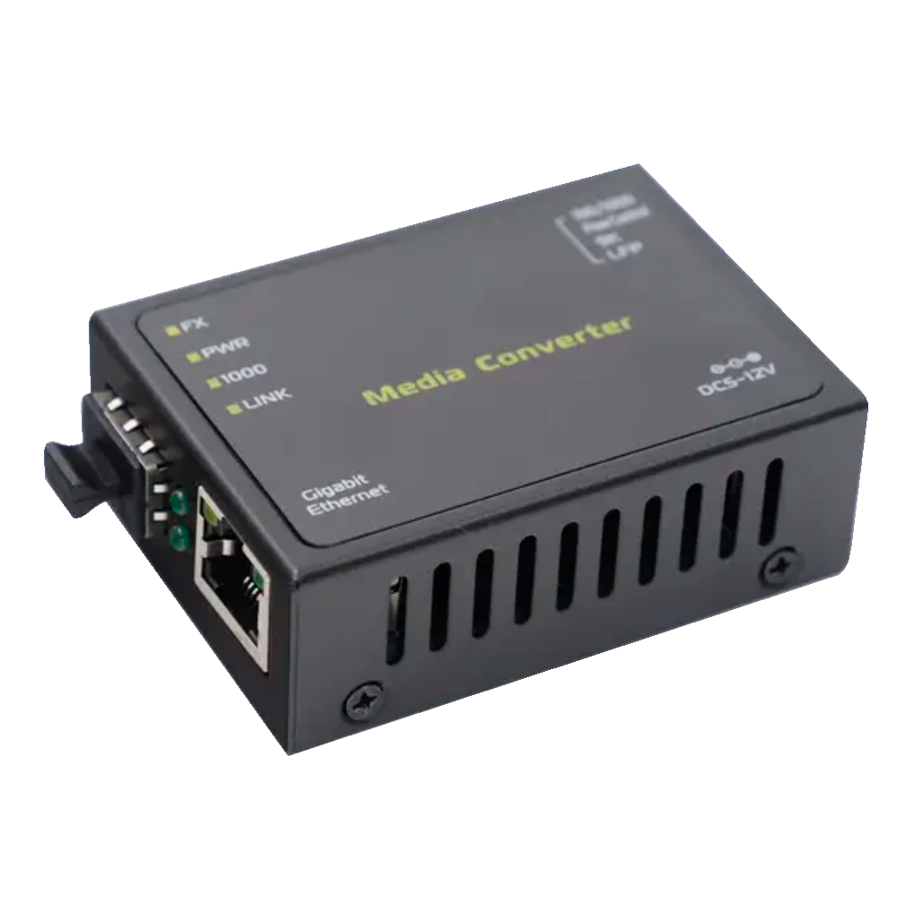 Media Converter - 1x Ethernet RJ45 - 1x SFP - Gigabit - 10/100/1000 Base-TX - Ultra kompakt størrelse