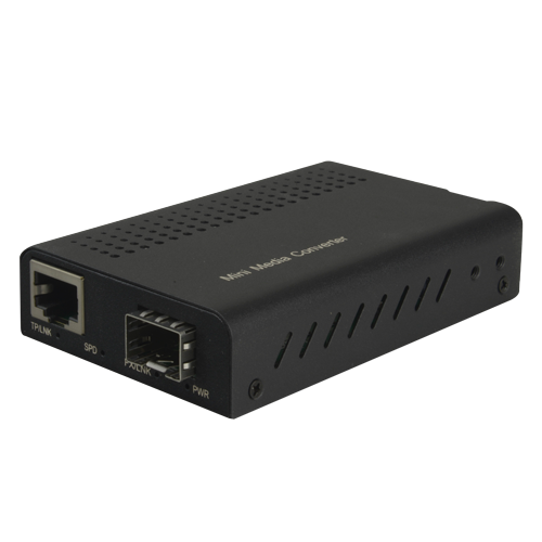 Media Converter - 1x Ethernet RJ45 - 1x SFP - Gigabit - 10/100/1000 Base-TX - Reduceret størrelse