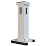Tårn til perimeterbeskyttelse 360º - Solenergiforsyning / Fotoverifikation - Inkluderer solpanel og MPPT regulator - Base med 2 anti-vibrations blokke - Tilslutning til backup batteri 12V - Kompatibel med Ajax system