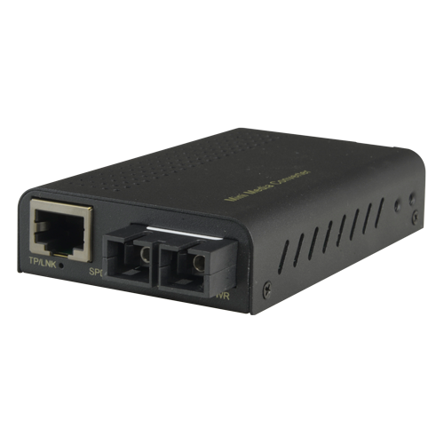 Media Converter - Ethernet RJ45 - Multimode Fiber - Duplex SC connector - TRx 850 nm - Gigabit - Maksimum 550 m