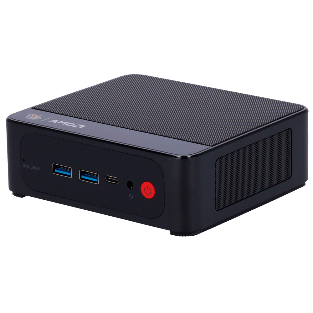 Mini PC uden operativsystem - AMD Ryzen CPU 5 5500U - Radeon GPU 7Core - RAM 16GB + ROM 500GB SSD | HDD Slot - WiFi 6, Bluetooth 5.2 og RJ45 10/100/1000M - HDMI 2.0 4K og USB 3.2 Gen2