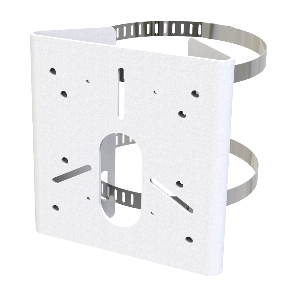 Milesight maste eller gadelygtebeslag - Hvid farve - 140 (H) x 136 (B) x 46 (D) mm - Metal