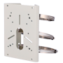 Milesight mast eller gadelygte beslag - Hvid farve - 180 (H) x 138.5 (W) x 47 (D) mm - Metal - Diameter 102~127 mm