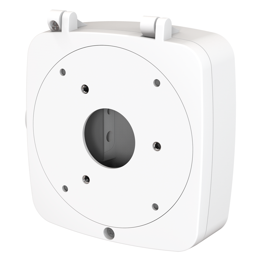 Milesight forbindelsesboks - Til bullet mini og motoriseret bullet kamera - Væg- eller loftmontering - Kabelgennemføring - 134mm x 126mm x 40mm