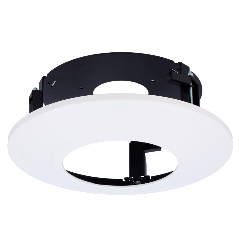 Milesight flush mount beslag - Indbygningsbeslag til Pro dome og PTZ dome kameraer - Loftsmontage - Ø256mm x 94mm