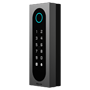 Adgangskontrol IK09 - EM/MF kort, NFC, BLE, PIN og QR | 1 relæ - 20.000 brugere | 100.000 hændelser - Integreret controller | Wiegand 26/34 - Egnet til udendørs IP65 | TCP/IP og PoE - Tilslutning via Cloud | Output 12V