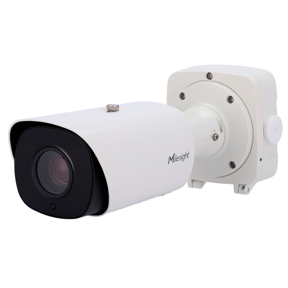 AI Motoriseret Pro Bullet Plus IP Kamera - Opløsning 4K - 3.6mm-10mm objektiv - 1/2.8" Progressive Scan CMOS - Menneske- og køretøjsbaseret AI videoanalyse - IR 65m | IP67 | IK10