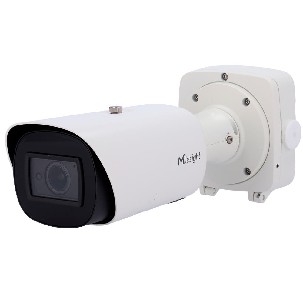 AI Motoriseret Pro Bullet Plus IP Kamera - Opløsning 4K - 1/2.8" CMOS objektiv 2.7mm~13.5mm - Menneske- og køretøjsbaseret AI videoanalyse - Certifikat IP67 - IK10 - NDAA Compliance