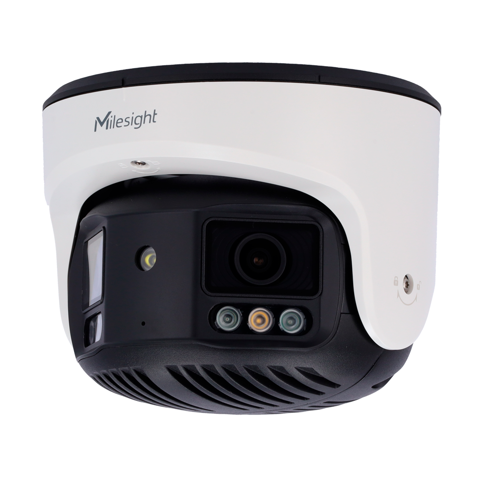 IP kamera 8Mpx TrueColor Panoramic 180º - 1/1.8" Progressive Scan CMOS - Linse 4mm@ F1.0 - IR 30m | Hvidt Lys 25m | Indbygget Mikrofon - WEB, CMS Software, Smartphone og NVR - ONVIF | IP67 | IK10 | NDAA