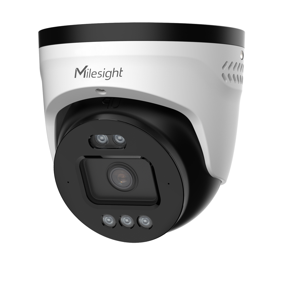 IP kamera 8Mpx TrueColor Turret - 1/1.8" Progressive Scan CMOS | 2.8 mm objektiv - Politi lys | 3 x Smart Hybrid Light - IR 40m | White Light 30m | Indbygget mikrofon - Ansigtsgenkendelse | Varmekort | Alarm - ONVIF | IP67 | IK10 | Surge 4 KV | NDAA