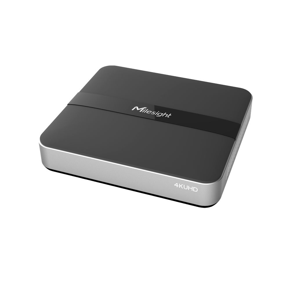 Milesight 4K Mini PoE NVR 5000 serie - Maksimal opløsning 4K | 8 kanaler - PoE 4*RJ45 10/100Mbps - Båndbredde 80/80Mbps - 4K HDMI output - ONVIF, API | 1 HDD op til 10 TB