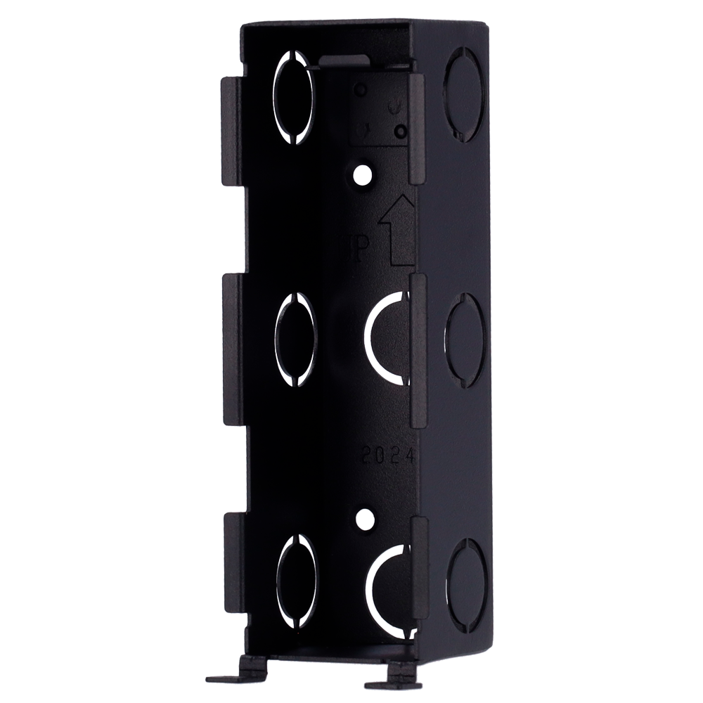 Adgangskontrol support - Akuvox specifik AK-A08x - Mål: 137 (H) x 48 (B) x 49 (D) mm - Lavet af galvaniseret stål - Forsænket montering - Nem installation