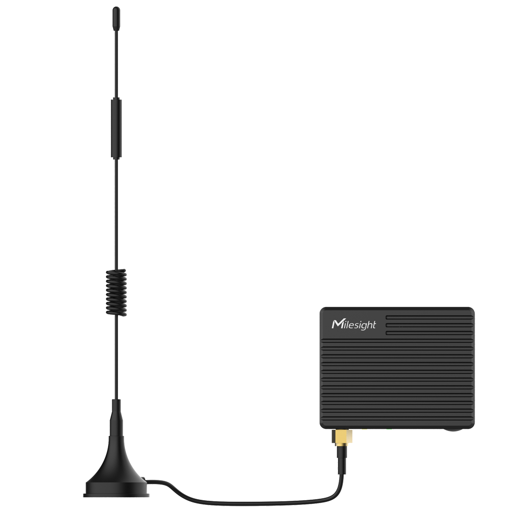 Milesight - 4G CAT1 Industriel Router - 1 Ethernet port RJ45 10/100 - USB port 2.0 Type C - SIM kort slot 4G/3G - Væg eller bordmontage
