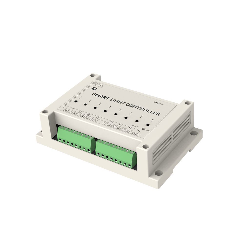 LoRaWAN IoT lysstyring - Op til 8 lyskredse - Måling af energiforbrug - Op til 15Km rækkevidde med direkte sigt - Konfiguration via NFC og APP - Nedlukningshukommelsesfunktion