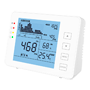 Temperatur og luftfugtighedsmåler med CO2 - Med brugerprogrammerbar visuel og hørbar alarm - Maksimum/minimumværdi - Måleområde CO2 0~5000 ppm - Kapacitet til at gemme data op til 1 uge - USB-drevet