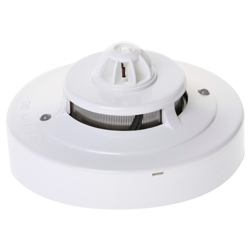 Konventionel termo-optisk branddetektor - Certificering EN54 del 5-7 - Dobbelt LED alarm synlig fra alle vinkler - Fremstillet af ABS materiale med varmeresistens - Sokkel ikke inkluderet - Udskiftelig sokkel med hele Wizmart serien