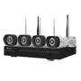 NIVIAN WiFi CCTV kit - NVR 16 kanaler - 4 Forregistrerede 3 Mpx kameraer - Egnet til udendørs brug IP66 - Plads til 1 Harddisk - Esaecloud App og Software