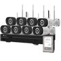 NIVIAN WiFi CCTV kit - NVR 16 kanaler - 8 Forregistrerede 3 Mpx kameraer - Egnet til udendørs brug IP66 - Inkluderer 1TB Harddisk - Esaecloud App og Software