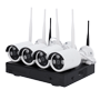 NIVIAN WiFi CCTV kit - NVR 4 kanaler - 4 Forregistrerede 3 Mpx kameraer - Egnet til udendørs brug IP66 - Plads til 1 Harddisk - Esaecloud App og Software