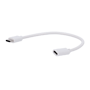 MicroUSB adapterkabel - MicroUSB Han - USB Type C Hun - Vandtæt forbindelse - Egnet til udendørs - Velegnet til MicroUSB solpaneler