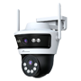 Motoriseret PT Kamera 3MP 2K - Kompatibel med NIVIAN WIFI CCTV KITS - Opløsning 3 Mpx / H.265+ - 4 mm Linse - IR LEDs Array Rækkevidde 20 m - Vejrbestandig IP66