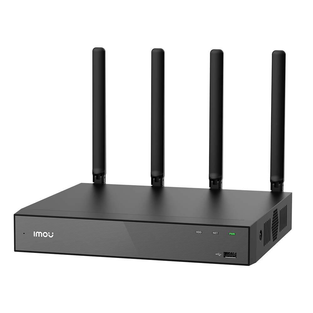 NVR optager til Imou kameraer - LAN kabel - 18CH IP video - Komprimering H.265 / H.264 - HDMI & VGA Output - Understøtter 1 harddisk