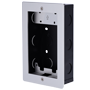 Frontpanel og forsænket monteringsboks - Akuvox-specifik AK-R20A - Panel: 120 (H) x 189 (B) x 3 (D) mm - Boks: 179 (H) x 116 (B) x 50 (D) mm - Lavet af aluminium og galvaniseret stål