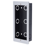 Frontpanel og indbygningsboks - Akuvox-specifik AK-R20B(K)-xB - Panel: 226 (H) x 108 (B) x 3 (D) mm - Boks: 225 (H) x 106 (B) x 39 (D) - Fremstillet af aluminium og galvaniseret stål