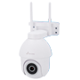 Nivian Smart Kamera 2.5K 4MP - Black Light Full Color | Pan & Tilt | IR 10 m - WiFi6 2.4 GHz | Udendørs IP65 - Persondetektion - Optagelse til MicroSD kort eller Cloud - TUYA Smart / Google / Alexa Kompatibel
