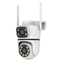 Nivian Smart Kamera 2K / 3MP - Dual Wifi 2.4 og 5 GHz | Udendørs IP65 - Rækkevidde til 10 m - Motoriseret PT kontrol / Autosporing - Optagelse til MicroSD kort eller Cloud - TUYA Smart / Google / Alexa Kompatibel