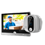 Nivian WiFi Smart Dørkigger - Opløsning 1080P / Komprimering H.264 - PIR / Natsynsdetektion - Tovejslyd - Batteri 5000mAh - Tuya Smart App