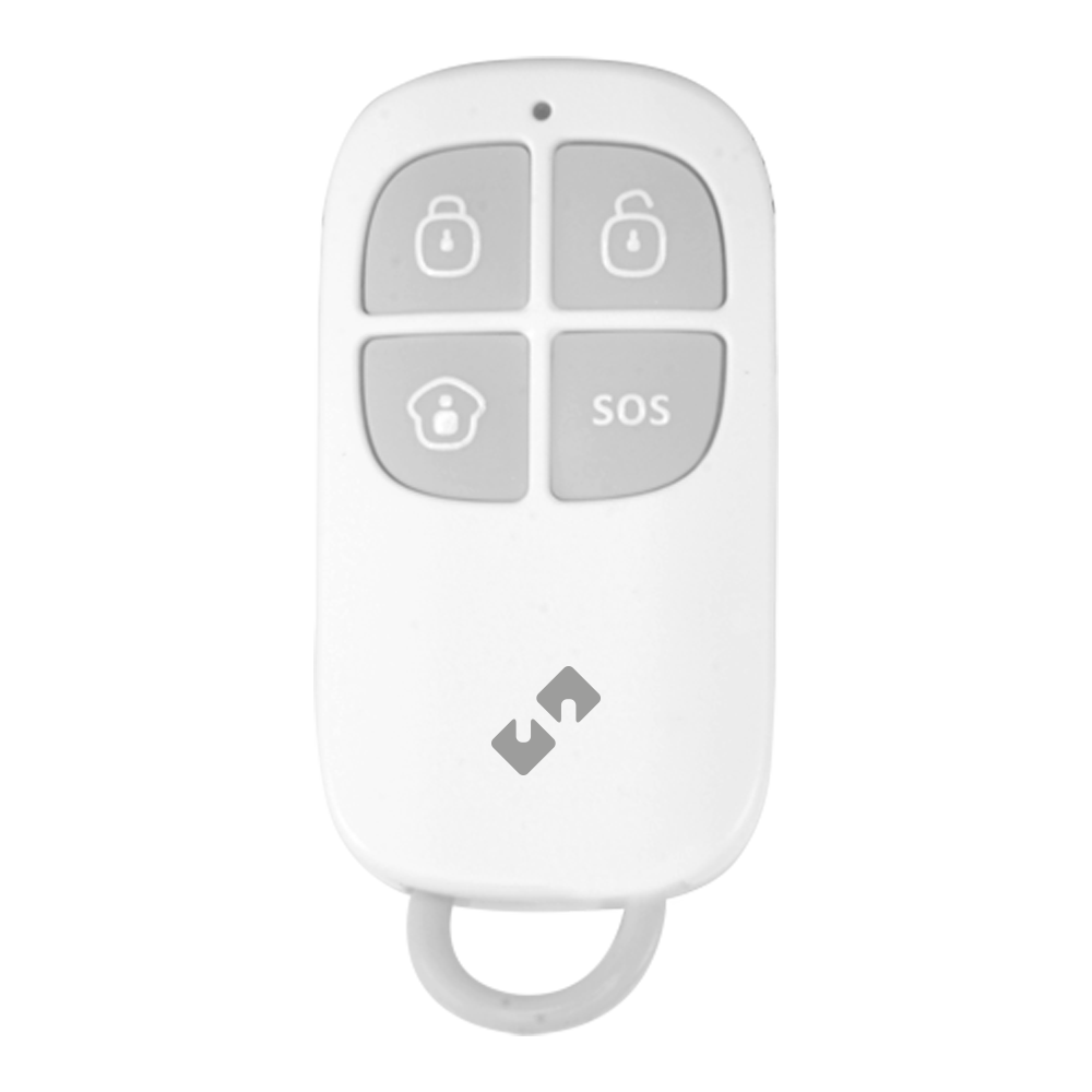 Nivian Smart - Trådløs fjernbetjening - Armeret, afarmeret, delvist og panik - LED indikator - Frekvens 433MHz - Kompatibel med Nivian alarm panel